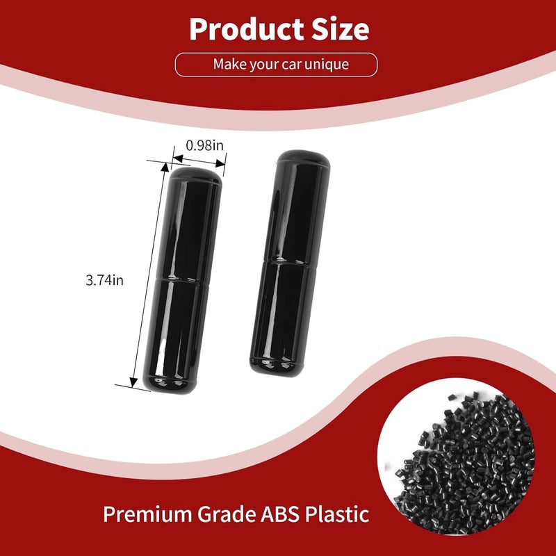 PDKLIN for Jeep JL Windshield Hinge Trim Cover for Jeep Wrangler JL JLU Gladiator JT 2018-Present Black Exterior Accessories 2pcs - Image 2